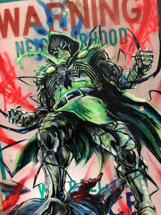 C2E2 DR.DOOM VENOMIZED DOOMSDAY  #1 RZP ARTIST EXCLUSIVE LIMTED TO 10 WITH COA NUMBERED