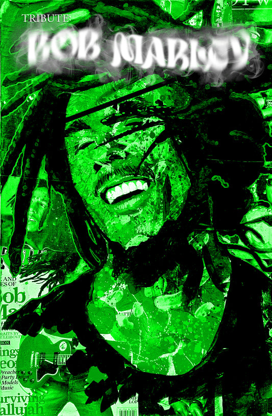 C2E2 HOLO-FOIL TRIBUTE: BOB MARLEY TRADE (COVER E) LIMITED TO 5 NUMBERED with COA (SCRT VARIANT)