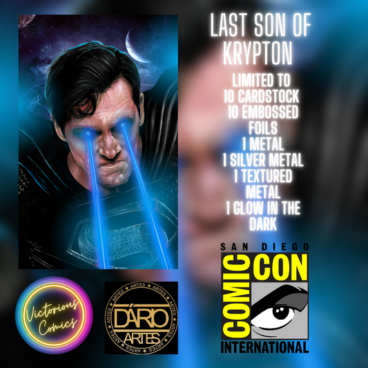 SUPERMAN LAST SON- BLUE Limited to 10 SPOT FOIL(numbered)